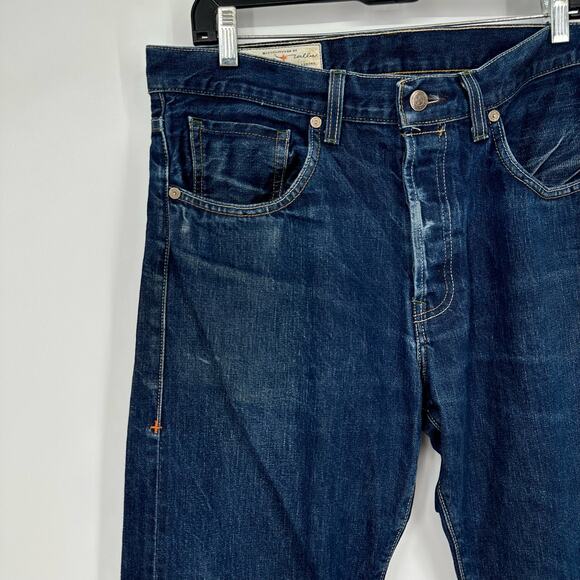 Imogene Willie Jeans Mens 33x32 Willie Straight Button Fly Selvedge Denim USA - Picture 10 of 16